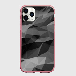 Чехол для iPhone 11 Pro Max матовый Gray abstraction серая абстракция