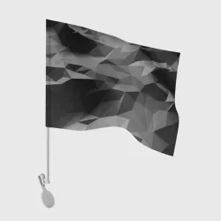 Флаг для автомобиля Gray abstraction серая абстракция