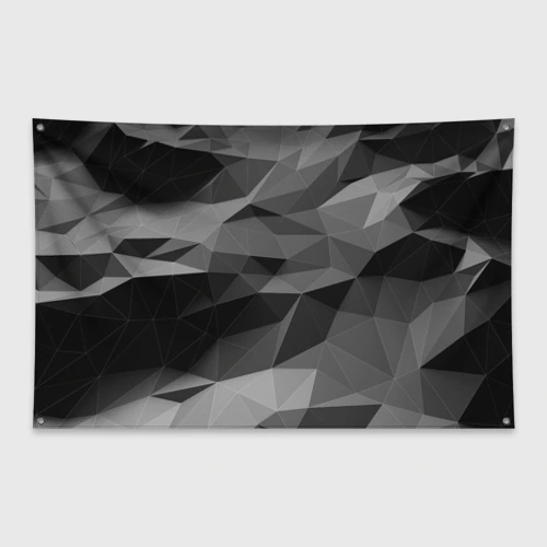 Флаг-баннер Gray abstraction серая абстракция