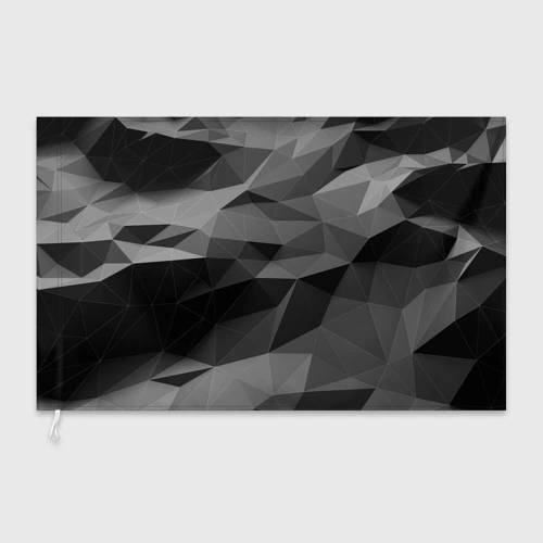 Флаг 3D Gray abstraction серая абстракция