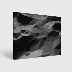 Холст прямоугольный Gray abstraction серая абстракция