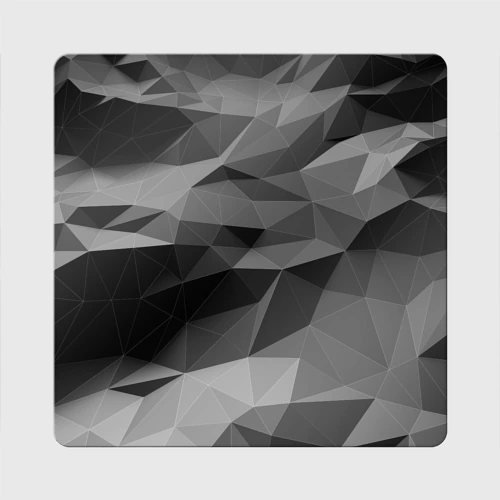 Магнит виниловый Квадрат Gray abstraction серая абстракция
