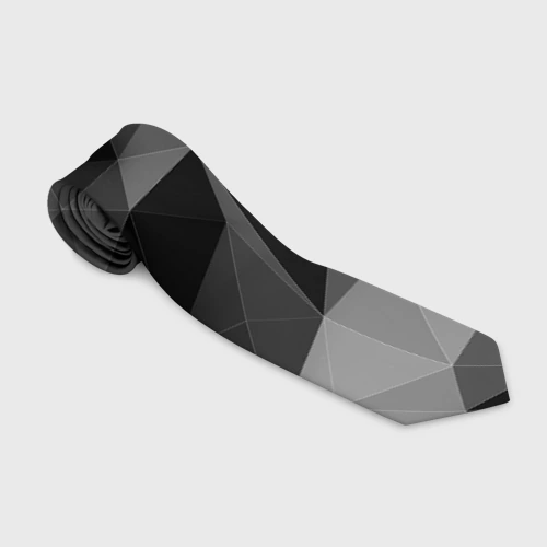 Галстук 3D Gray abstraction серая абстракция