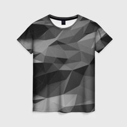 Женская футболка 3D Gray abstraction серая абстракция