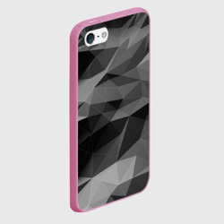 Чехол для iPhone 5/5S матовый Gray abstraction серая абстракция - фото 2