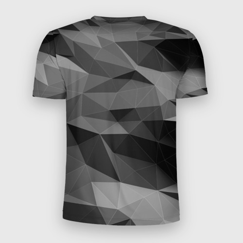 Мужская футболка 3D Slim Gray abstraction серая абстракция, цвет 3D печать - фото 2