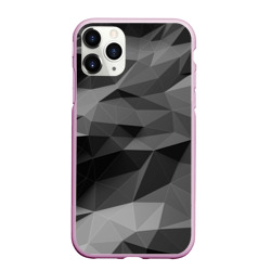 Чехол для iPhone 11 Pro Max матовый Gray abstraction серая абстракция