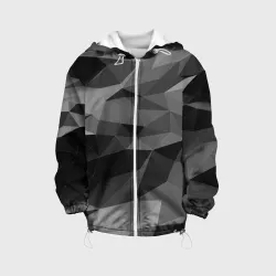 Детская куртка 3D Gray abstraction серая абстракция