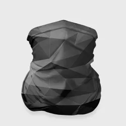 Бандана-труба 3D Gray abstraction серая абстракция