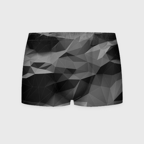 Мужские трусы 3D Gray abstraction серая абстракция