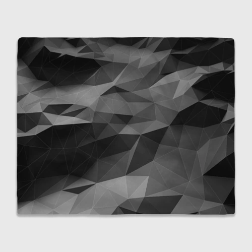 Плед 3D Gray abstraction серая абстракция
