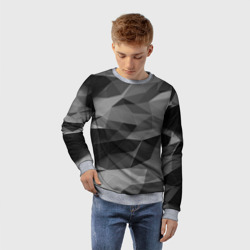 Детский свитшот 3D Gray abstraction серая абстракция - фото 2