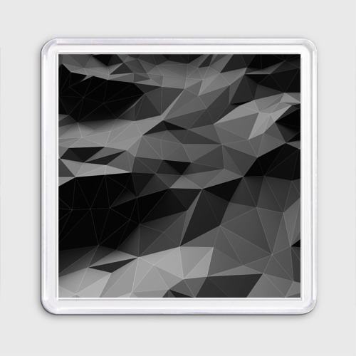 Магнит 55*55 Gray abstraction серая абстракция