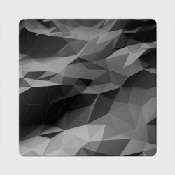 Магнит виниловый Квадрат Gray abstraction серая абстракция