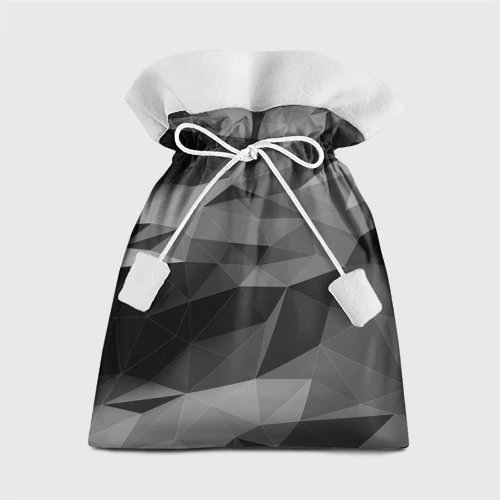 Подарочный 3D мешок Gray abstraction серая абстракция