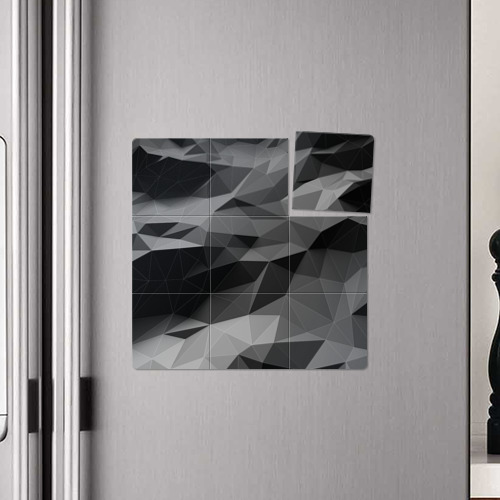Магнитный плакат 3Х3 Gray abstraction серая абстракция - фото 4