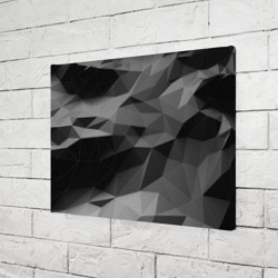 Холст прямоугольный Gray abstraction серая абстракция - фото 2