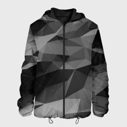 Мужская куртка 3D Gray abstraction серая абстракция