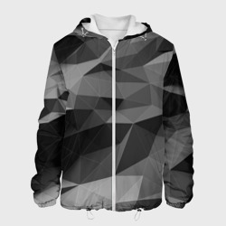 Мужская куртка 3D Gray abstraction серая абстракция