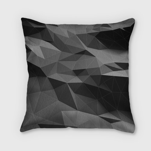 Подушка 3D Gray abstraction серая абстракция - фото 2