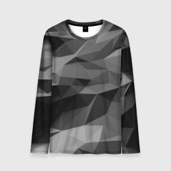 Мужской лонгслив 3D Gray abstraction серая абстракция