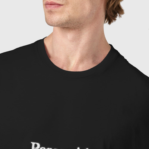 Мужская футболка хлопок ParanoidLife, цвет черный - фото 6