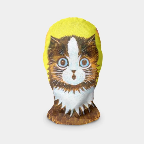 Маска карнавальная 3D Радужный кот Луиса Уэйна