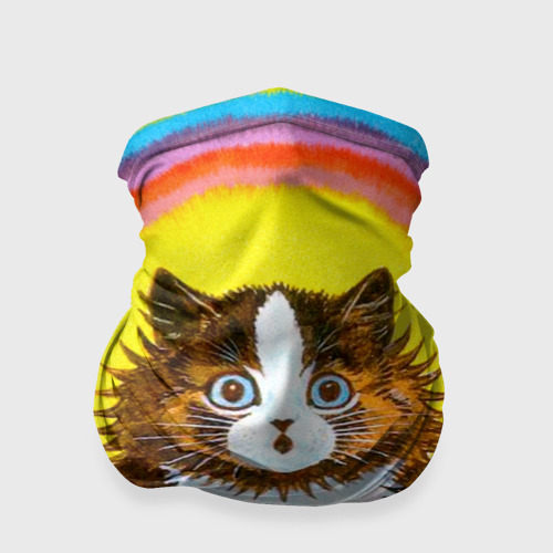 Бандана-труба 3D Радужный кот Луиса Уэйна, цвет 3D печать