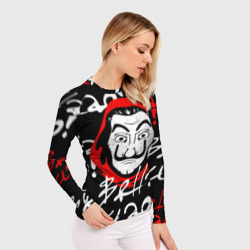 Женский рашгард 3D Бумажный дом, Белла чао - фото 2