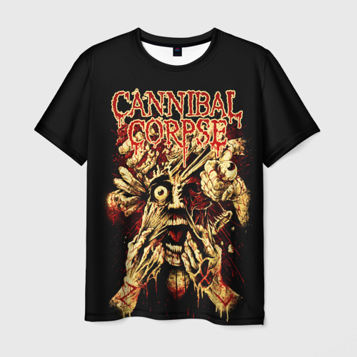 Мужская футболка с принтом Cannibal Corpse: Evisceration Plague, вид спереди №1