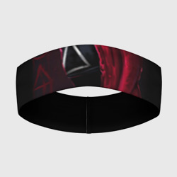 Повязка на голову 3D Игра в кальмара, страж треугольник, фигуры игры