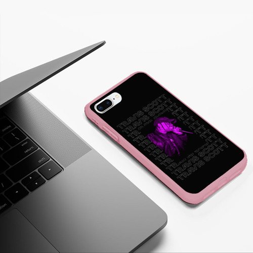 Чехол для iPhone 7Plus/8 Plus матовый Стильный Тревис, цвет баблгам - фото 5