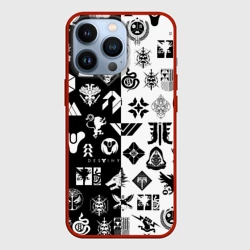 Чехол для iPhone 13 Pro Destiny logobombing чёрно белое
