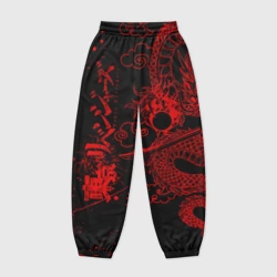 Женские джоггеры оверсайз 3D Токийские мстители: красный дракон