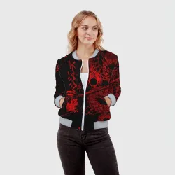 Женский бомбер 3D Токийские мстители: красный дракон - фото 2