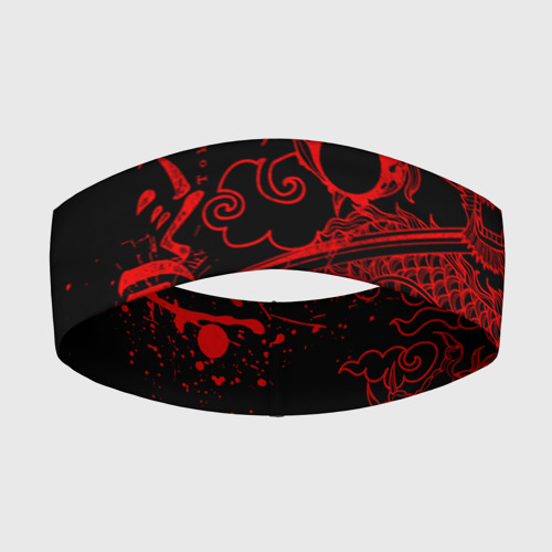 Повязка на голову с принтом Токийские мстители: красный дракон, вид спереди №1