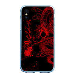 Чехол для iPhone XS Max матовый Токийские мстители: красный дракон