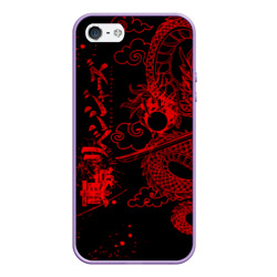 Чехол для iPhone 5/5S матовый Токийские мстители: красный дракон