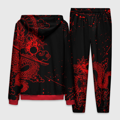 Мужской костюм с толстовкой 3D Токийские мстители: красный дракон, цвет красный - фото 2