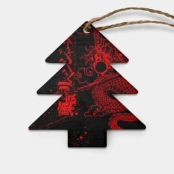 Игрушка деревянная Ёлочка Токийские мстители: красный дракон