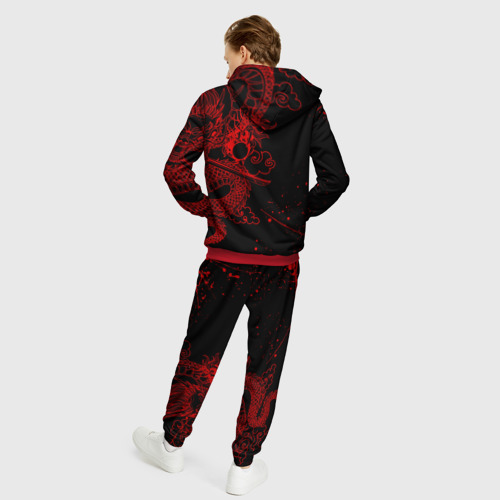 Мужской костюм с толстовкой 3D Токийские мстители: красный дракон, цвет красный - фото 4