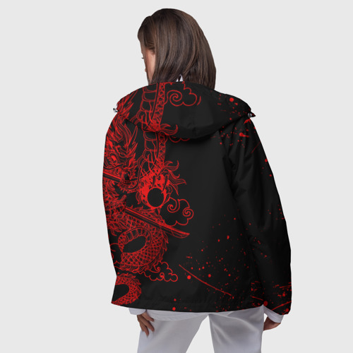 Женская ветровка 3D Токийские мстители: красный дракон, цвет белый - фото 5