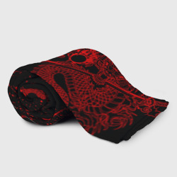 Плед с принтом Токийские мстители: красный дракон для любого человека, вид спереди №2. Цвет основы: 3d (велсофт)