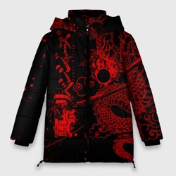 Женская зимняя куртка Oversize Токийские мстители: красный дракон