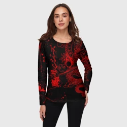 Женский лонгслив 3D Токийские мстители: красный дракон - фото 2