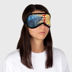 Маска для сна 3D Годзилла атакует! - фото 2