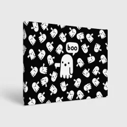 Холст прямоугольный Boo! приведение хеллоуин