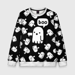 Детский свитшот 3D Boo! приведение хеллоуин