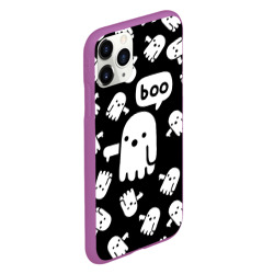 Чехол для iPhone 11 Pro матовый Boo! приведение хеллоуин - фото 2