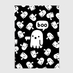 Постер Boo! приведение хеллоуин